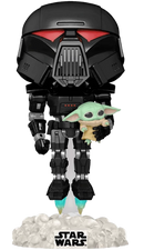 488 Dark Trooper with Grogu (Glow In The Dark) [Entertainment Earth]